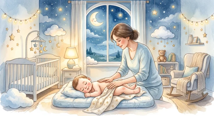 Masaje Infantil Relajante para Preparar al Bebé para Dormir