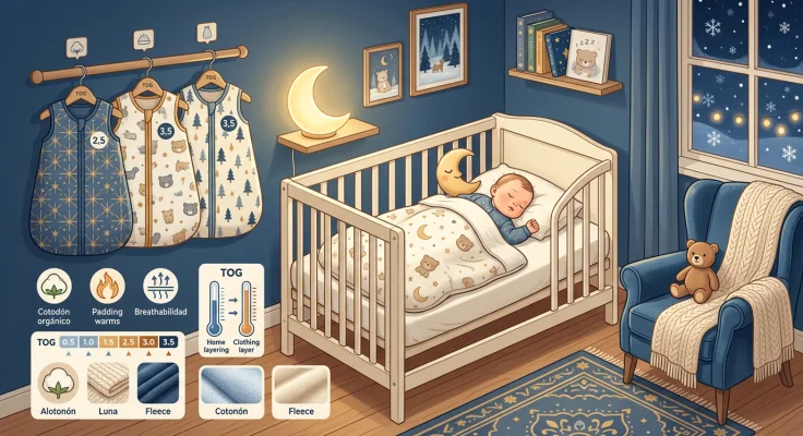 Sacos de Dormir para Bebé en Invierno: TOG, Materiales y Comparativa